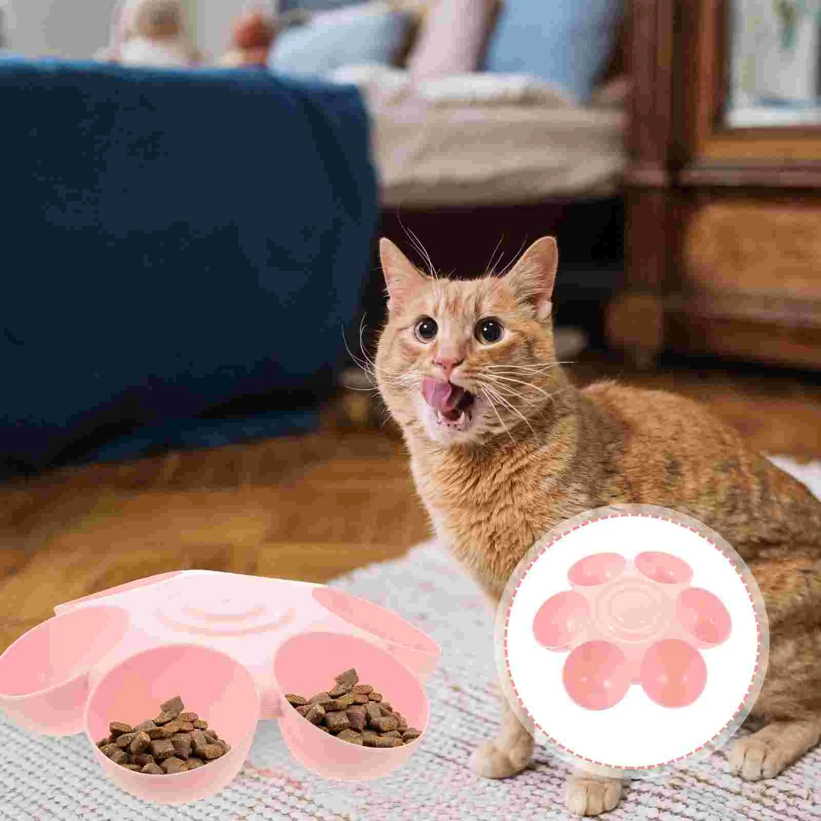 

Bowl Cat Bowls Dog Feeder Petdish Puppy Feeding Water Kitten Multipledrinking Small Slow Multielevated Feeders Pets Puppies