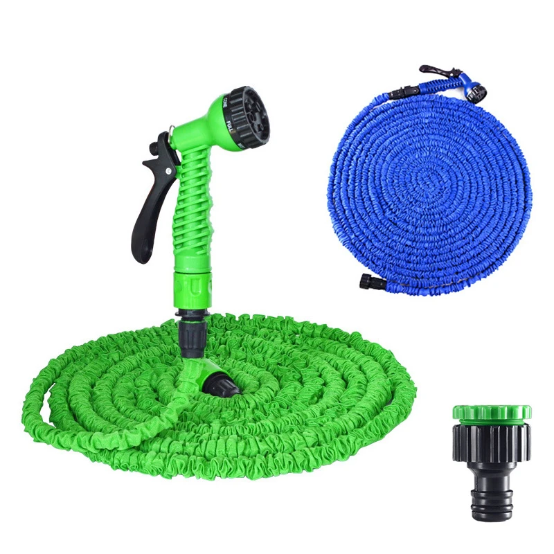 

Expandable Garden Water Gun Hose 25-200FT Magic PVC Reel Pipe with 7 Spraying Mode Water Gun for Garden Farm Irrigation Car Wash