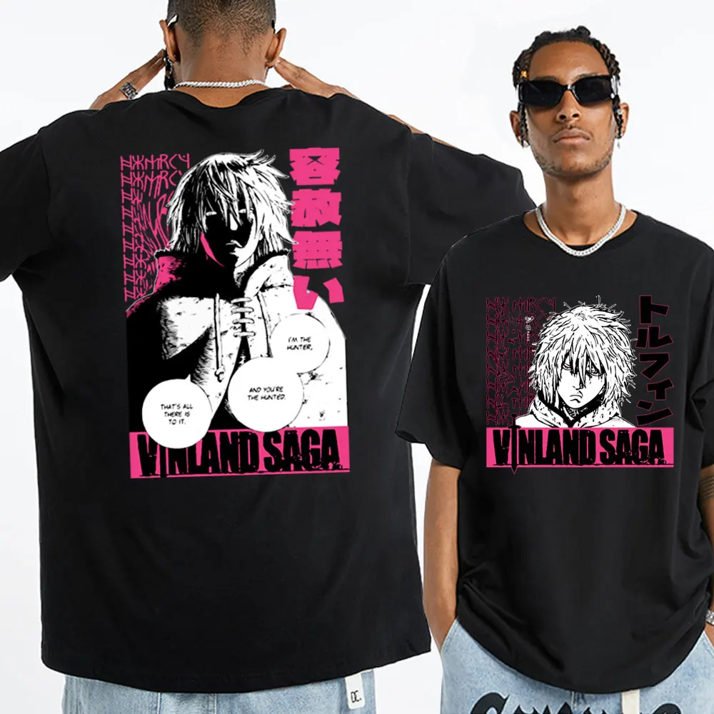 

Anime Vinland Saga T Shirt Japanese Manga Thorfinn Karlsefni Graphic T-shirt Men's Women Clothing Fashion Casual Cotton T-shirts