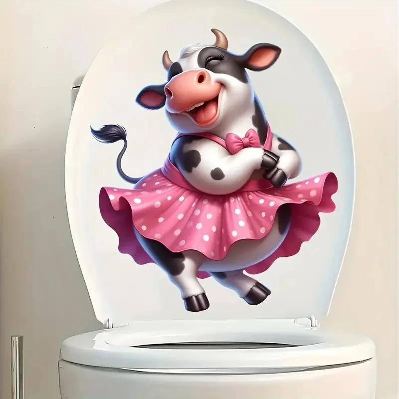 

Виниловые наклейки "Корова танцующая юбку"