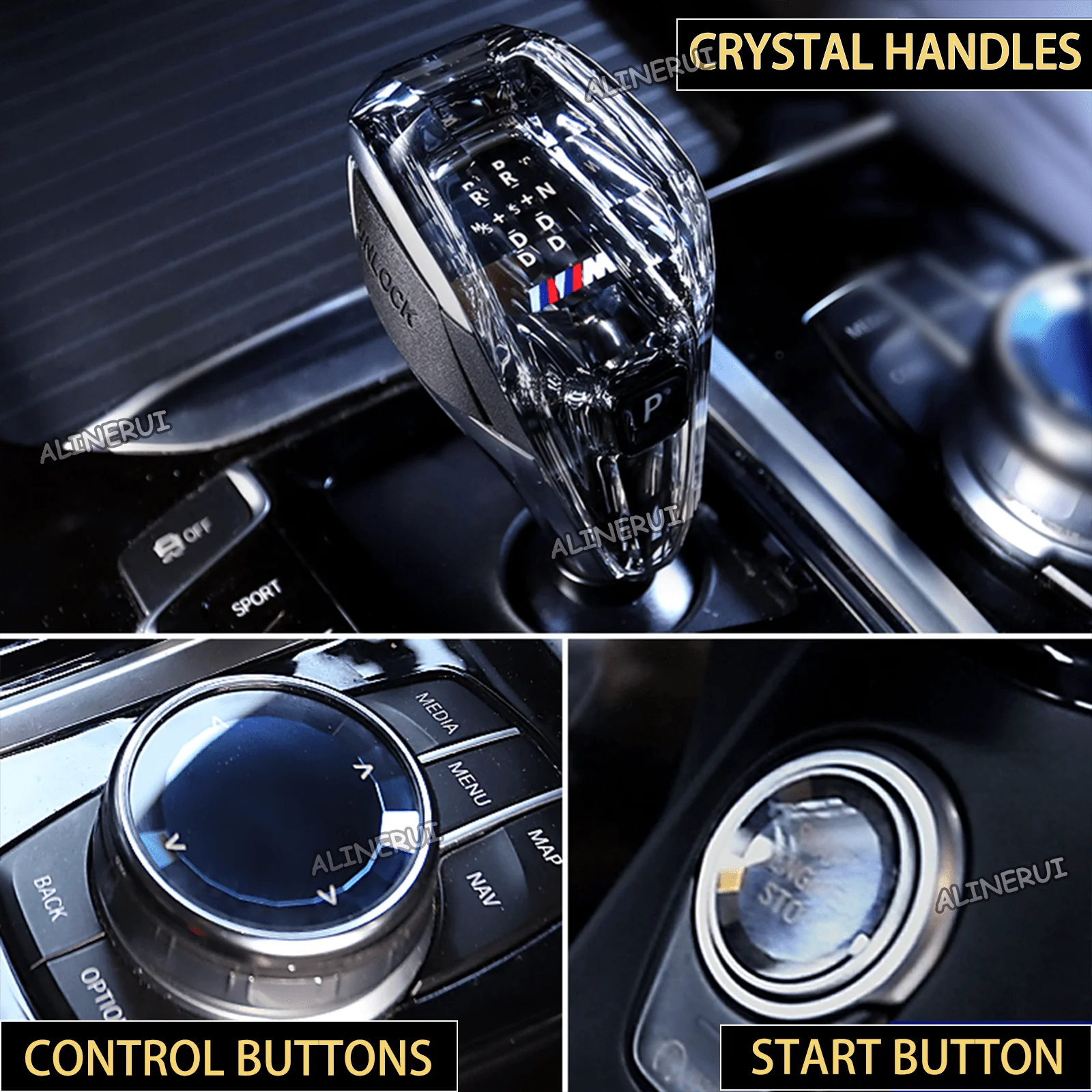 Новинка 2024 года для BMW 3 серии G20 G28 2020 2021 2022 хрустальная ручка переключения передач