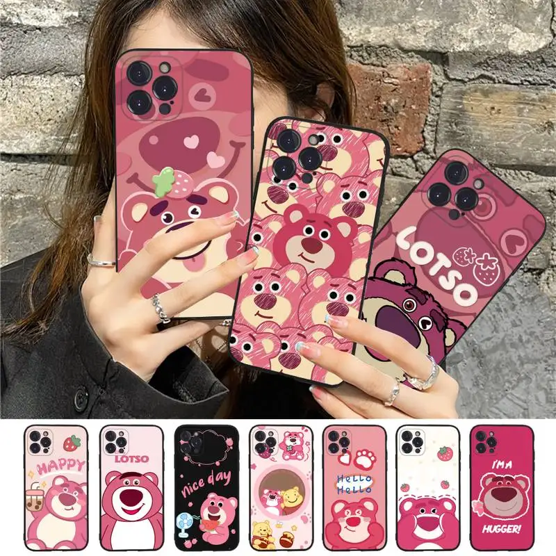 

Lotso Disney Phone Case For iPhone 14 13 12 Mini 11 Pro XS Max X XR SE 6 7 8 Plus Soft Silicone Cover