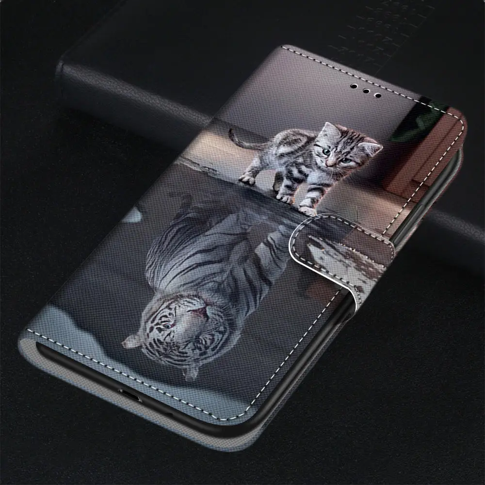 Чехол для Xiaomi Redmi Note 8 7 6 Pro 5A Prime 4 4X 3 Mi 11T крутой чехол-подставка с Львом тигром