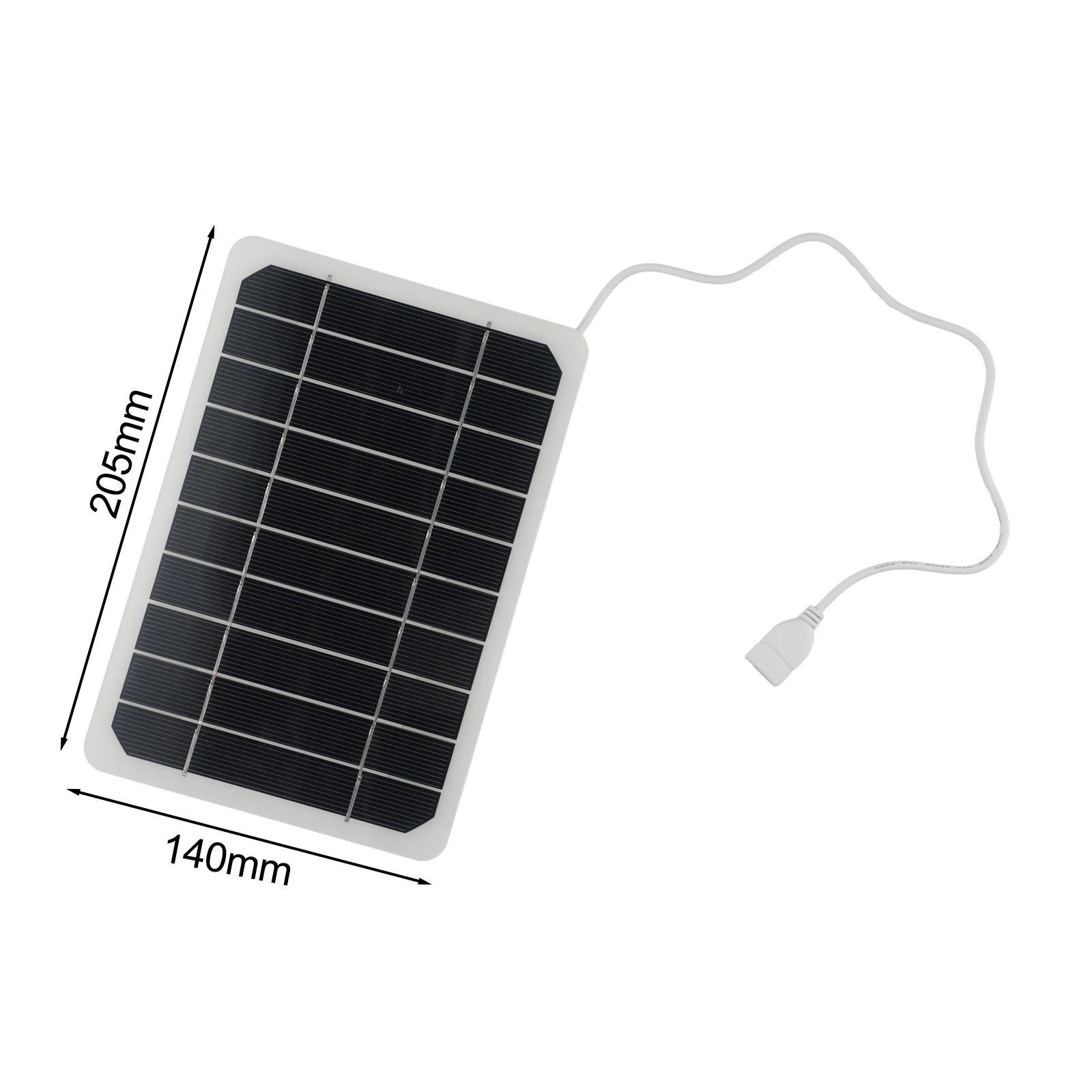 Солнечная панель 5 В 10 Вт монокристаллический кремний для путешествий на