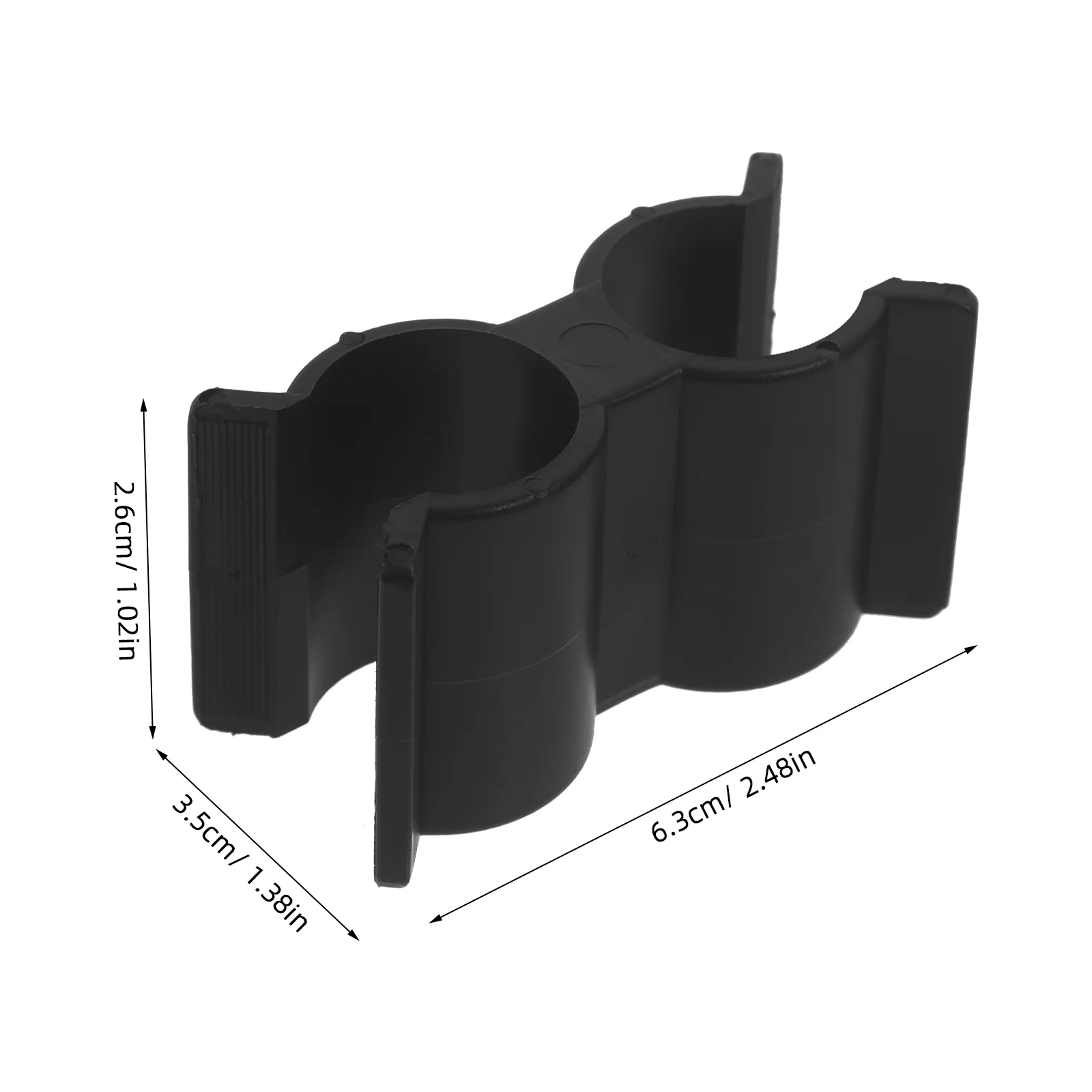 Pipe Clamps Double Port Clip Boat Hooks Connector Paddle for Yacht Tube Accessories Marine