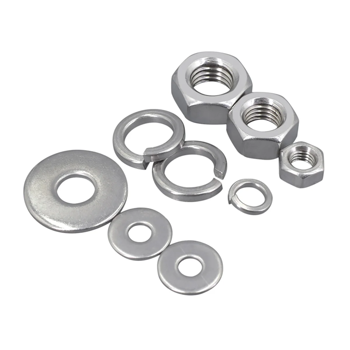 

316SS Outer Hexagon Nut Flat Washer Spring Washer Set Combination M2-M36