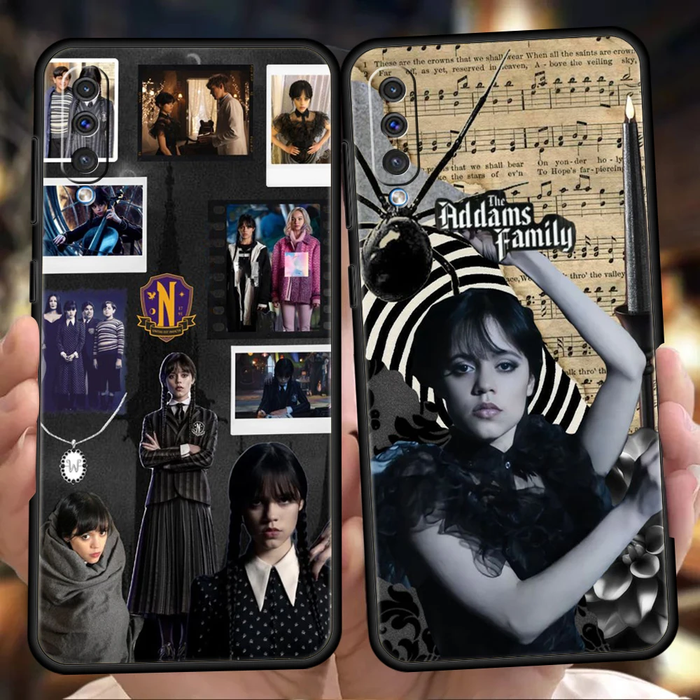 

Wednesday Addams Family TV Show Phone Case for Samsung Galaxy A12 A22 A10 A20 A30 A40 A42 A50 A52 M12 M22 M31 M33 Soft Shell Bag