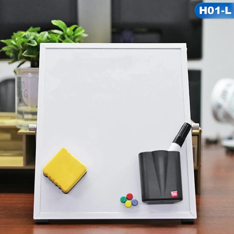 

Magnetic Whiteboard Writing Board Double Side With Pen Dry Erase Magnets Buttons Home Office School Supplies 30x25cm