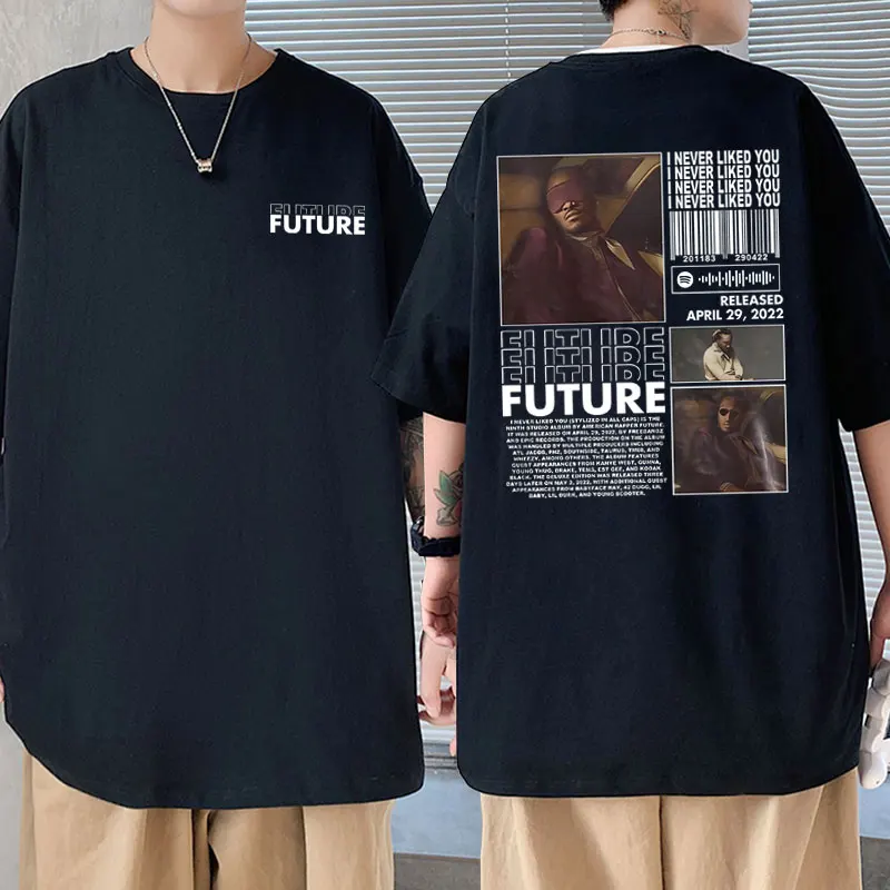 

Hip Hop Rapper Future I Never Liked You Album Print Tshirt Rap Drake T Shirt Men's Cotton Tees Men Oversized T-shirt Streetwear