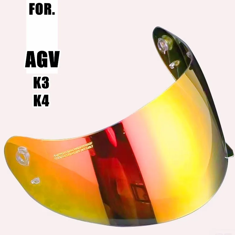 Фото Визор для мотошлема Visera: защитный экран от ветра и солнца для шлемов AGV K3 K4, с УФ-защитой, аксессуары для мотошлемов №2