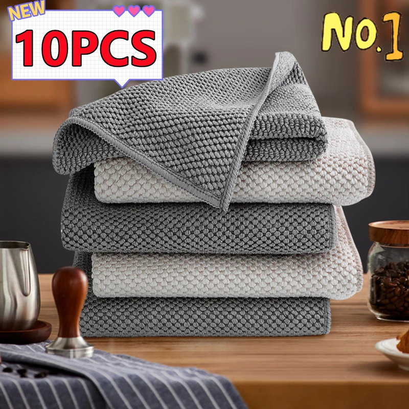 Tea Shop Coffee Machine Special Rags Water Absorbing Square Towels Household Cleaner
