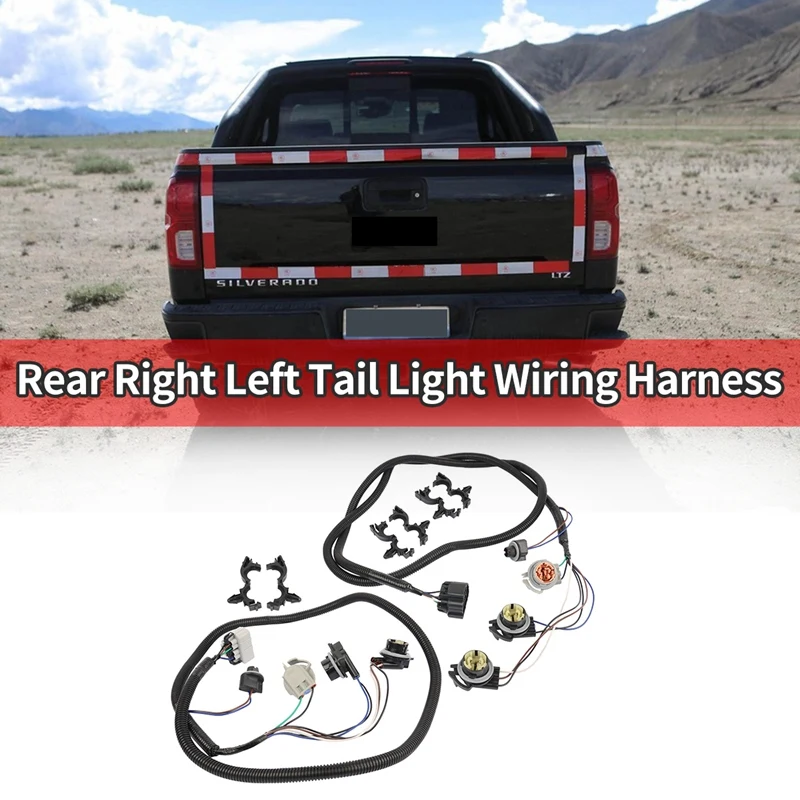 

Автомобильный задний правый левый задний фонарь жгут проводов для Chevy Chevrolet Silverado 1500 2500 3500 2003-2007 16531402 16531401