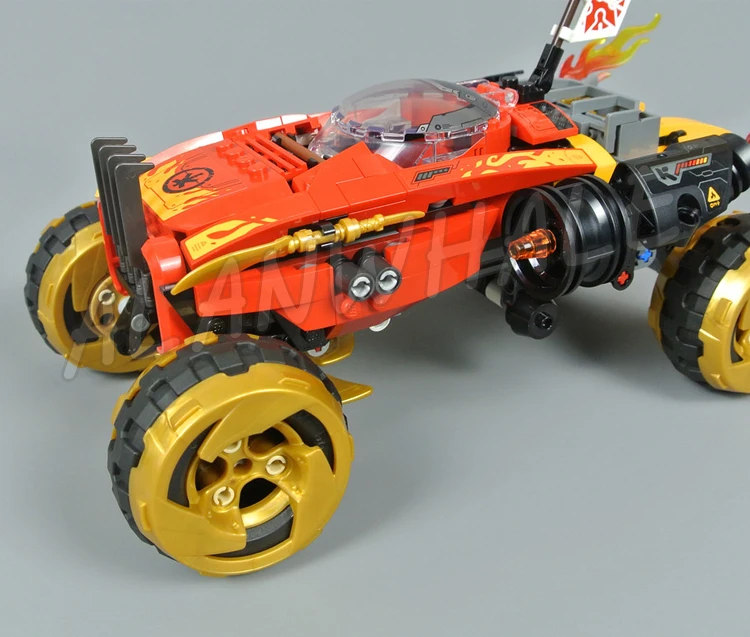 480 шт. Shinobi 4X4 автомобильное пламя выхлопной трубы Roadoff Scroll of Forbidden Spinjitzu 11330 наборы