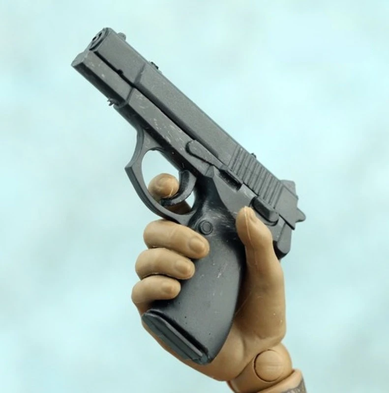 

1/6th Mini Jigsaw Puzzle Type 92 Black Pistol Model Soldier Accessory Weapon Annex 4D Gun Simple Model for 12" Action Figure