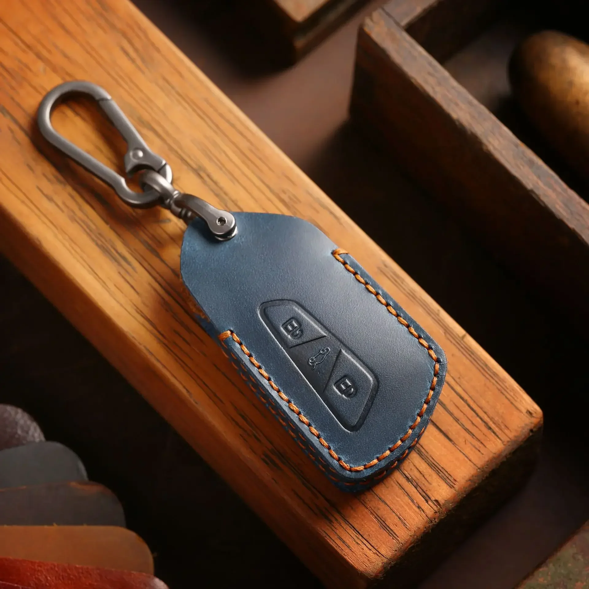 Для VW Volkswagen Golf 8 Mk8 2020 Skoda Octavia 3 кнопочный безключевой дистанционный кожаный чехол