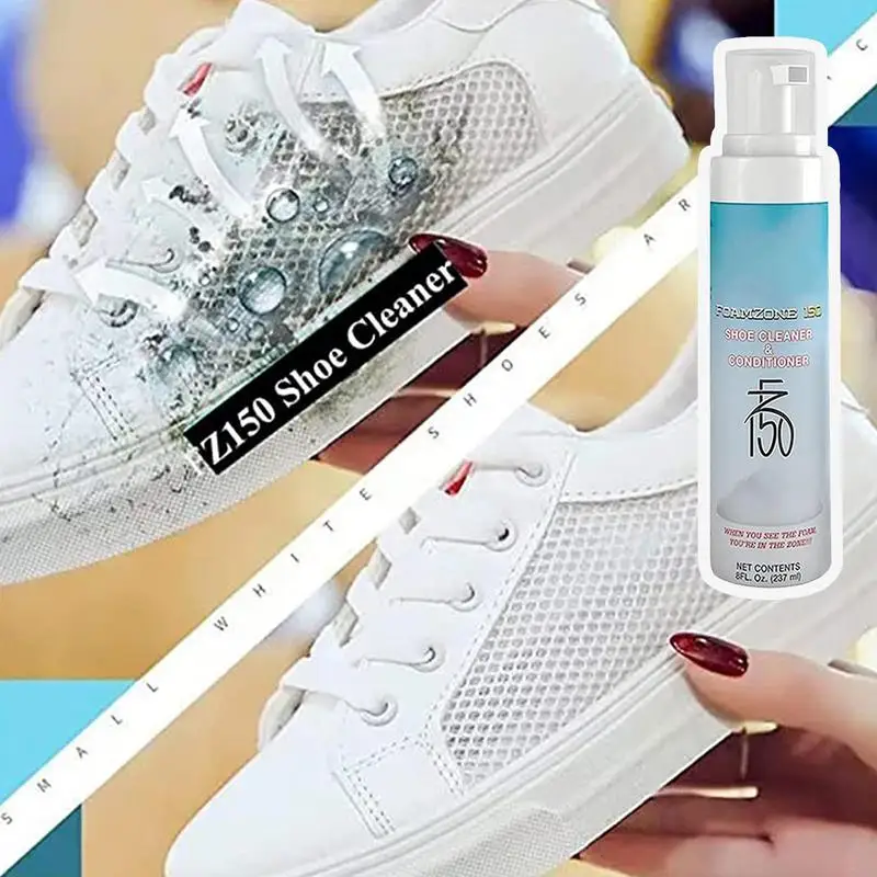 Foam Cleaner For Shoes Whitening Cleansing Gel Multifunctional Whiten Cleaner Shoes For Leather Shoes Tennis Shoes Sneakers