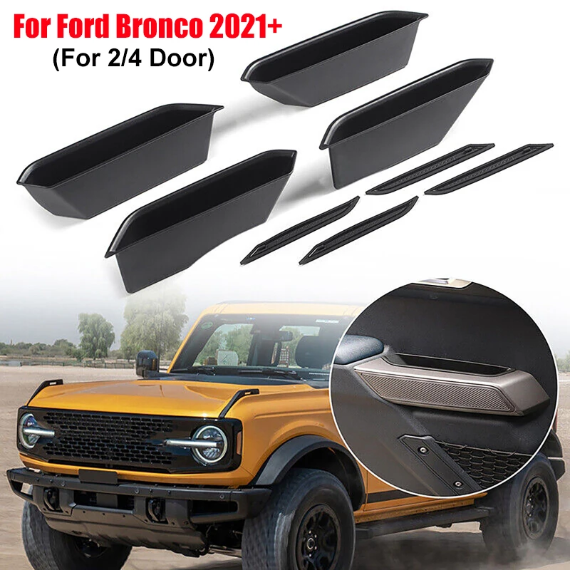 

Car Inner Door Armrest Storage Box Stowing Tidying Box for Ford Bronco 2021+ (2/4 Door)