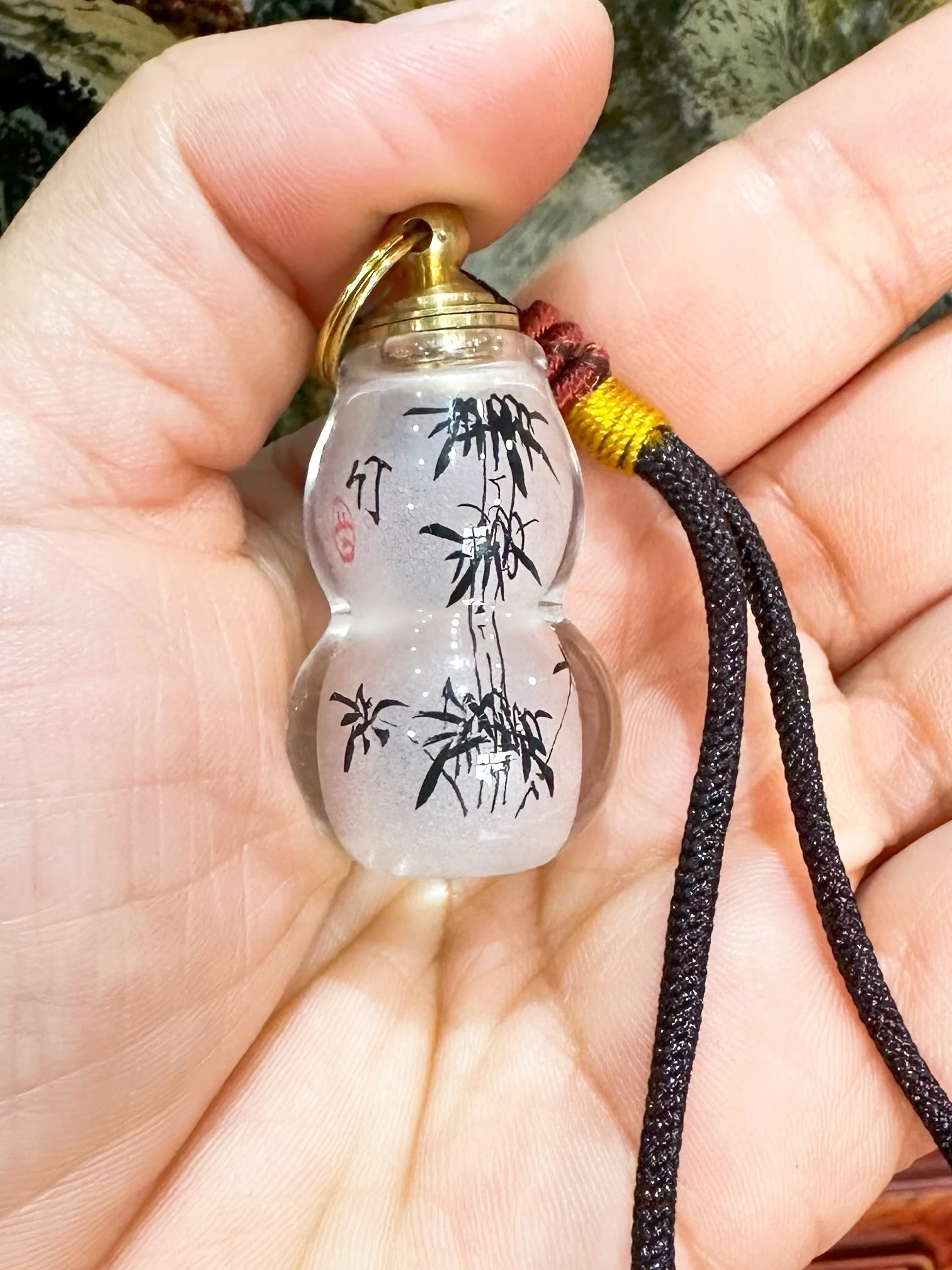 Внутри окрашенный табак бутылка горшок с циннабар порошок контейнер Тыква