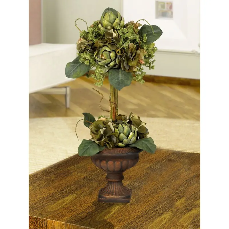 

Charming Artificial Topiary Green Artichoke Tree Plant for Home Decorations