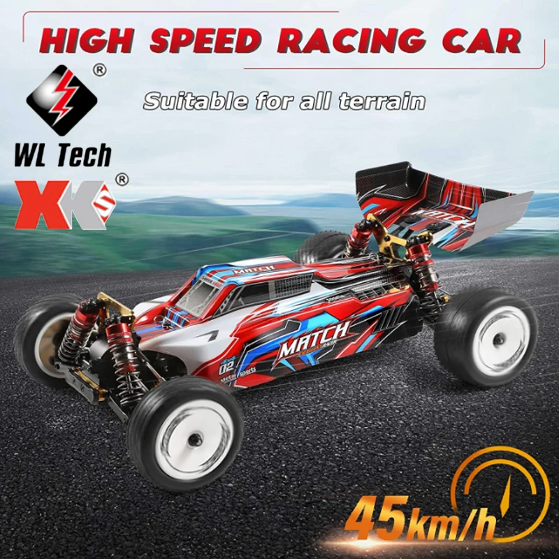 WLtoys New 104001 Rc Car 45km/H 1:10 Scale 4WD Drive Off-Road 2.4G Radio Control Remote Car Kids Electric RC  Cars Toys Vehicle
