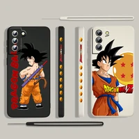 dragon ball goku cute for samsung galaxy s22 s21 s20 s10 note 20 10 ultra plus pro fe lite liquid left rope phone case cover