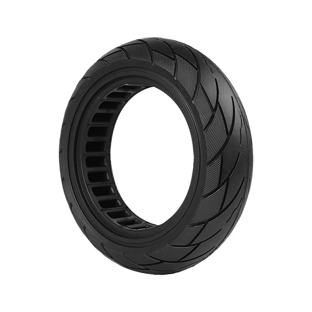 Фото Цельная шина 10X2.5 подходит для электросамокатов Kugoo M4/M4 Pro, антипрокольная и взрывозащищённая шина с сотовой структурой. №5