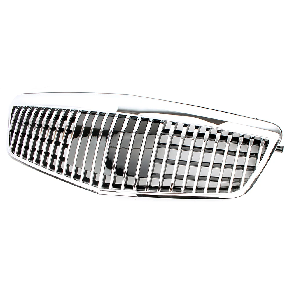 Фото Новая передняя верхняя решетка радиатора (ноздри) для Mercedes-Benz W212 E-Class 2009-2013 E250 E300 E350 в стиле Maybach №2