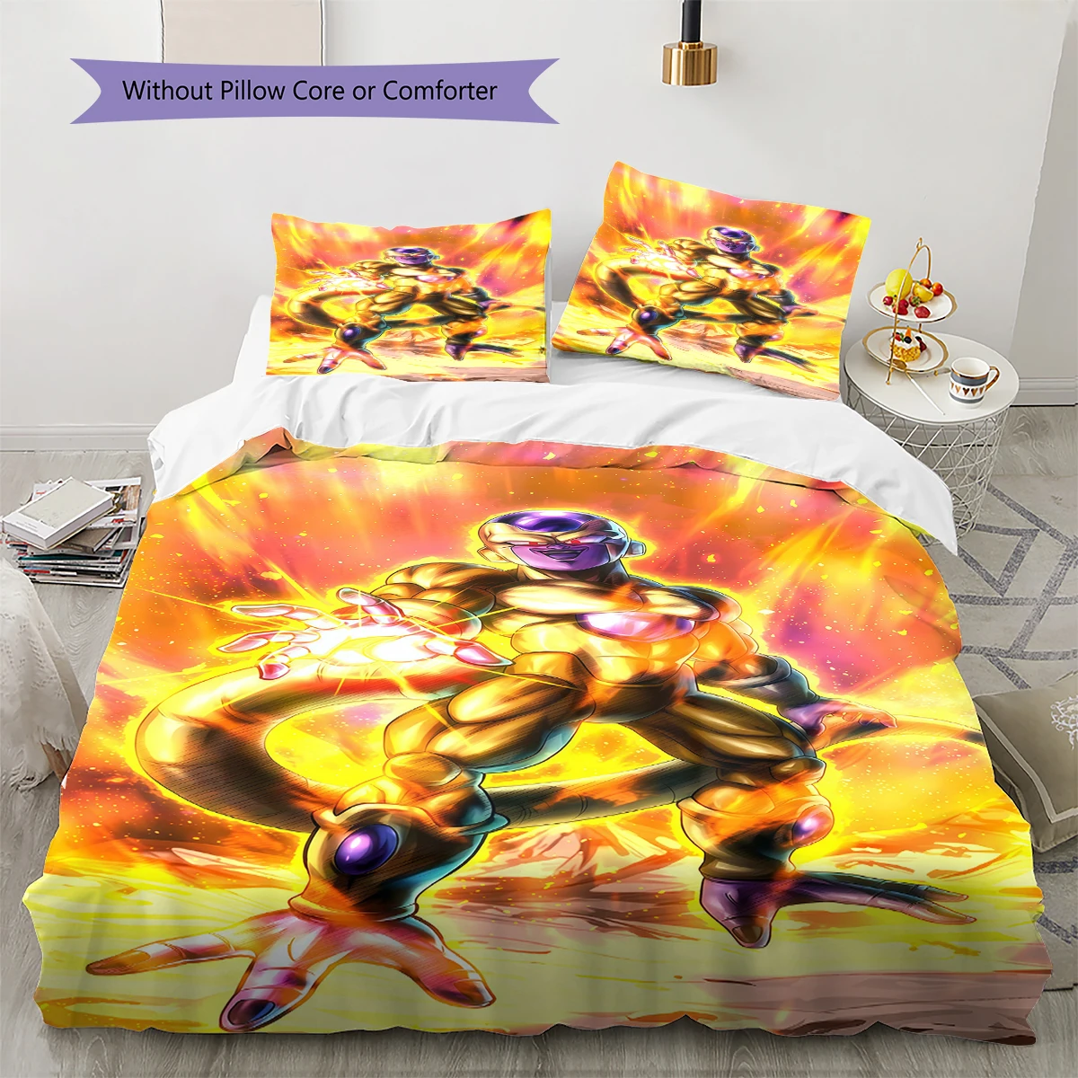 Фото Мягкий пододеяльник Dragon Ball Frieza, удобный, детский комплект постельного белья, подарок, очень большой размер, различные размеры-HE10 №2