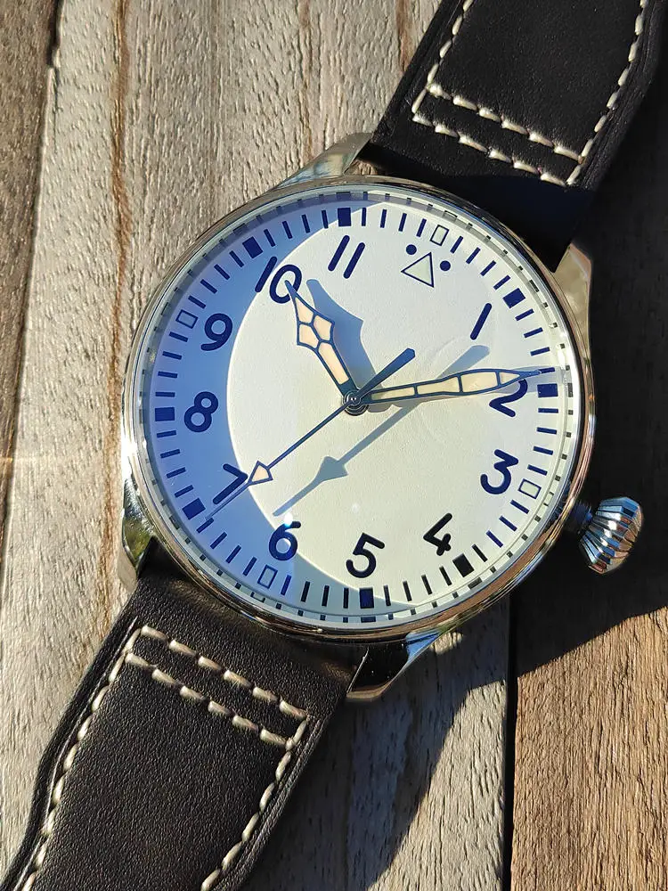 Мужские автоматические механические наручные часы немецкого пилота NH38A механизм