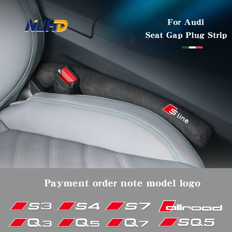 

Suede PP Car Seat Gap Leak-Proof Plug For Audi Sline SQ5 Q7 Q5 Q3 S7 S6 S5 S4 S3 A8 A7 A6 Qllroqd Interior Mouldings Accessories