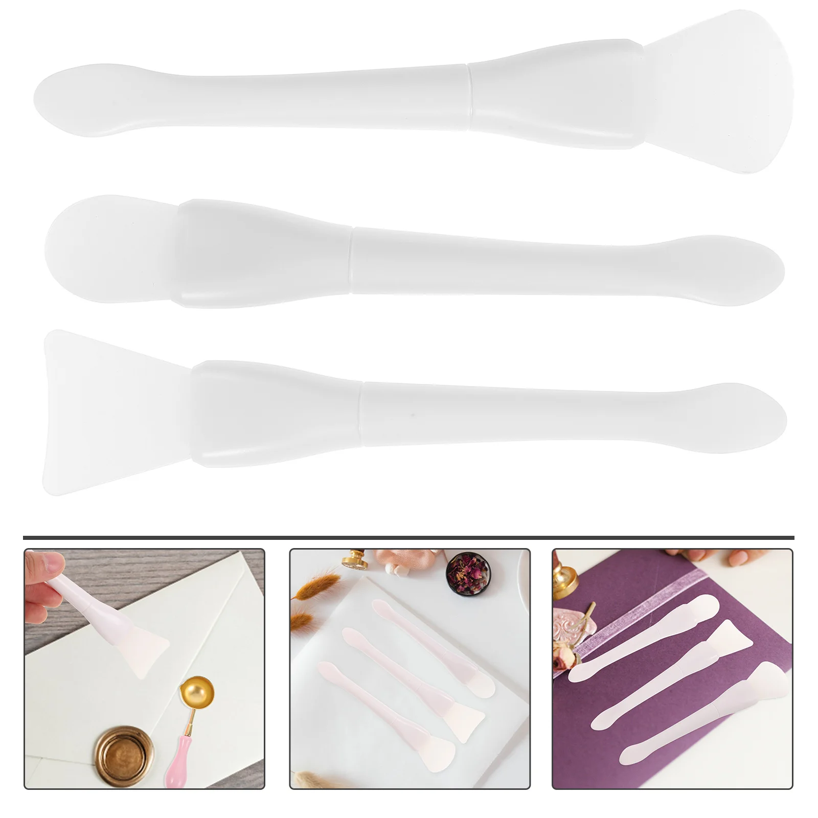 3 шт. силиконовые шпатели для чистки частиц воска