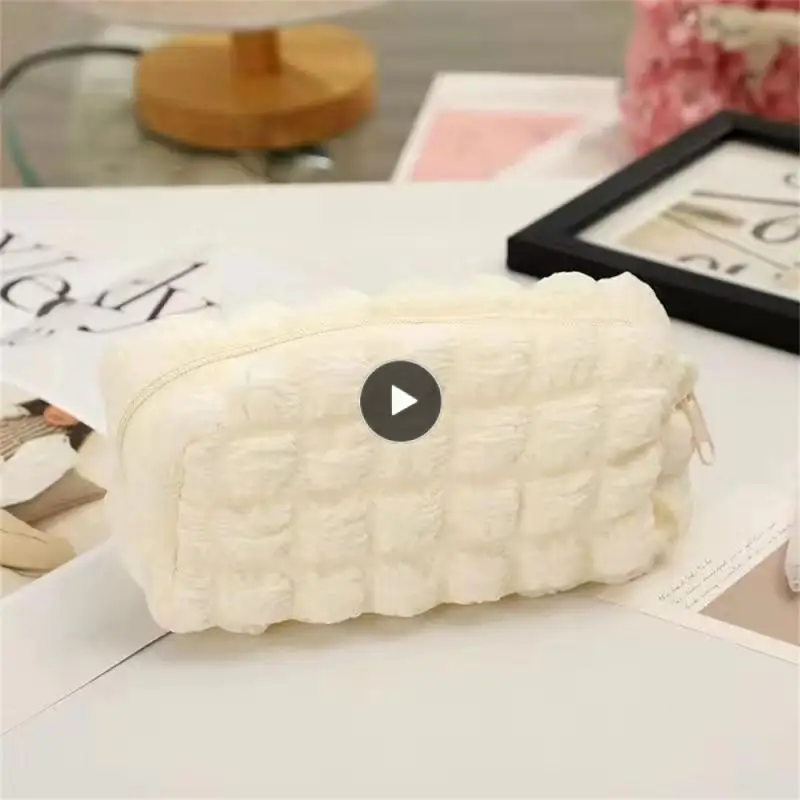 

Large Capacity Pencil Case Ins Niche Style Stationery Box Zipper For Girls Pen Bag Storage Bag School Stationery Cosmetic Pouch