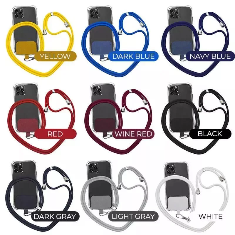 Phone Lanyard Adjustable Detachable Neck Cord Lanyard Strap Mobile Phone Strap Universal Crossbody Nylon Patch Phone Lanyards