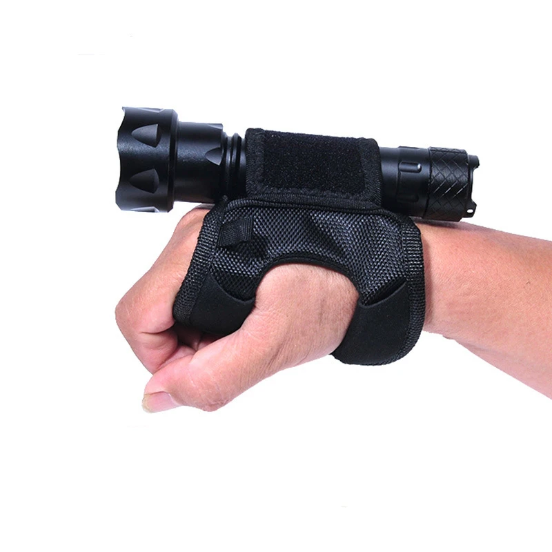 

Hands Free Glove Outdoor Nylon Fishing Diving Flashlight Strong Light Flashlight Flashlight Holder Wrist Cover