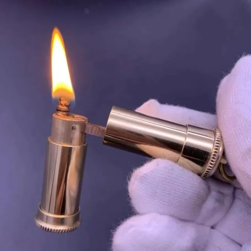 Необычная латунная двойная палочка с зажиганием керосиновая зажигалка уличный