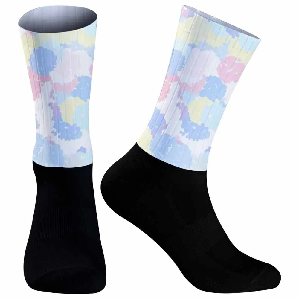 Летние крутые дышащие носки нескользящие силиконовые профессиональные гоночные