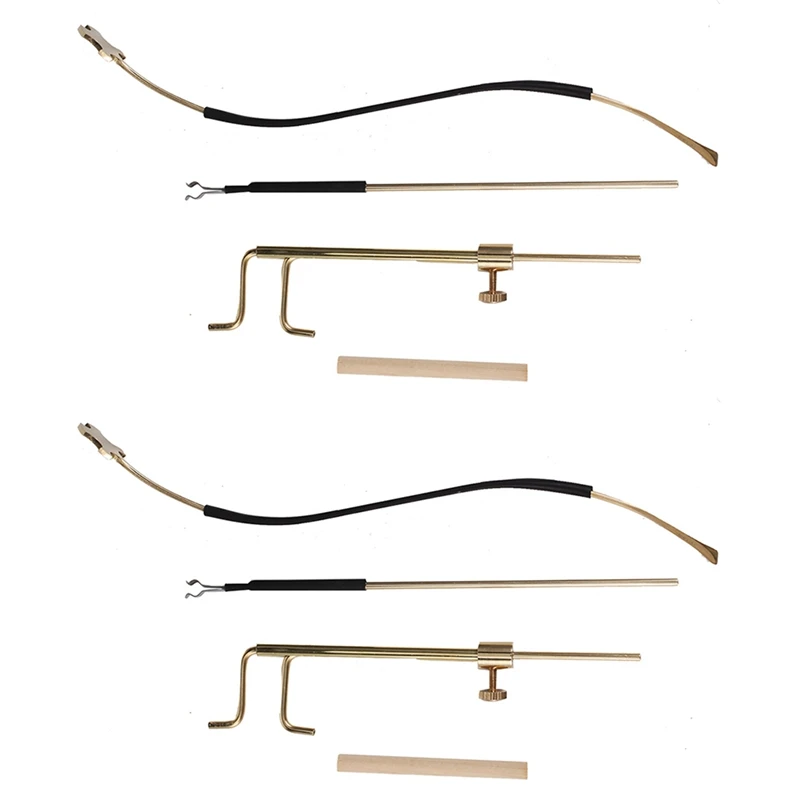 

2X Brass Violin Luthier Tools Kit Violin Sound Post Set Sound Post Installation Tool,Violin Making Repair Tools