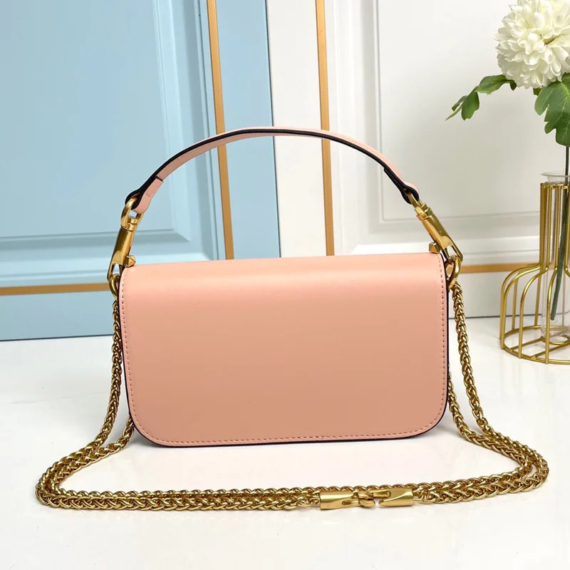 Shoulder Bag Crystal Buckle Chain Bag Dinner Bag Purse Women's Underarm Bag Messenger Bag Detachable Shoulder Strap With Box