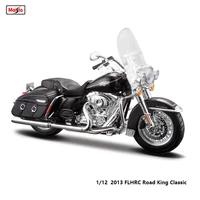 maisto 112 harley davidson 2013 flhrc road king classic static die cast motorcycle model collectible toy gift
