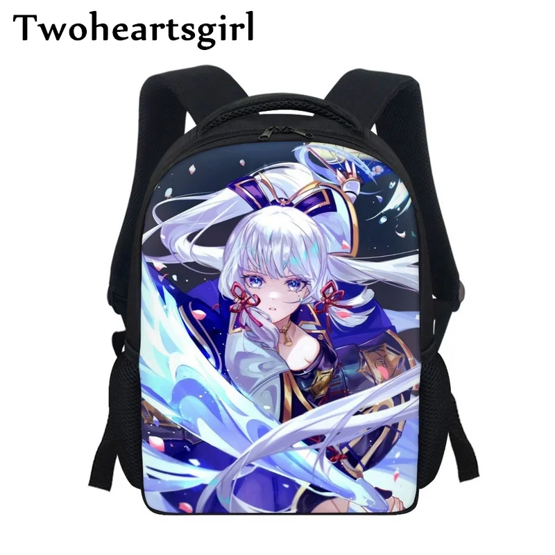 

Детский Школьный рюкзак twoheart sgirl Genshin, мини-рюкзак для мальчиков, для начальной школы и детского сада