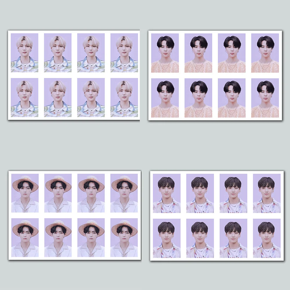 

KPOP Bangtan Boys 2022, приветствие в выезде в море, идентификационная фотография, фотография периферийного удостоверения личности, фотопаспорт, нов...