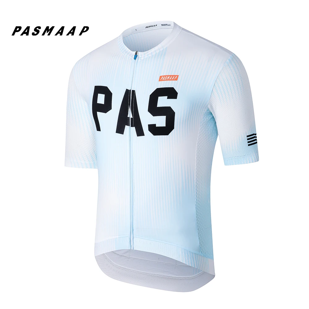 PASMAAP-Велоспорт Джерси для мужчин с коротким рукавом профессиональная команда MTB
