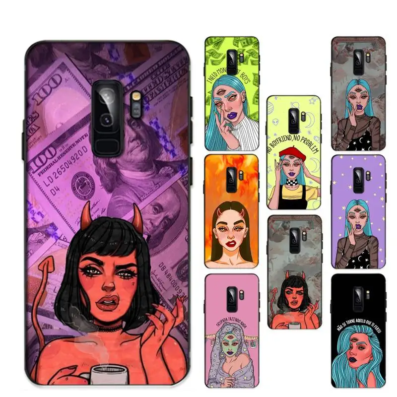 

Fashion Devil Girl Phone Case For Samsung Galaxy S 20lite 21 S21ULTRA s20 s20plus for S21plus 20UlTRA