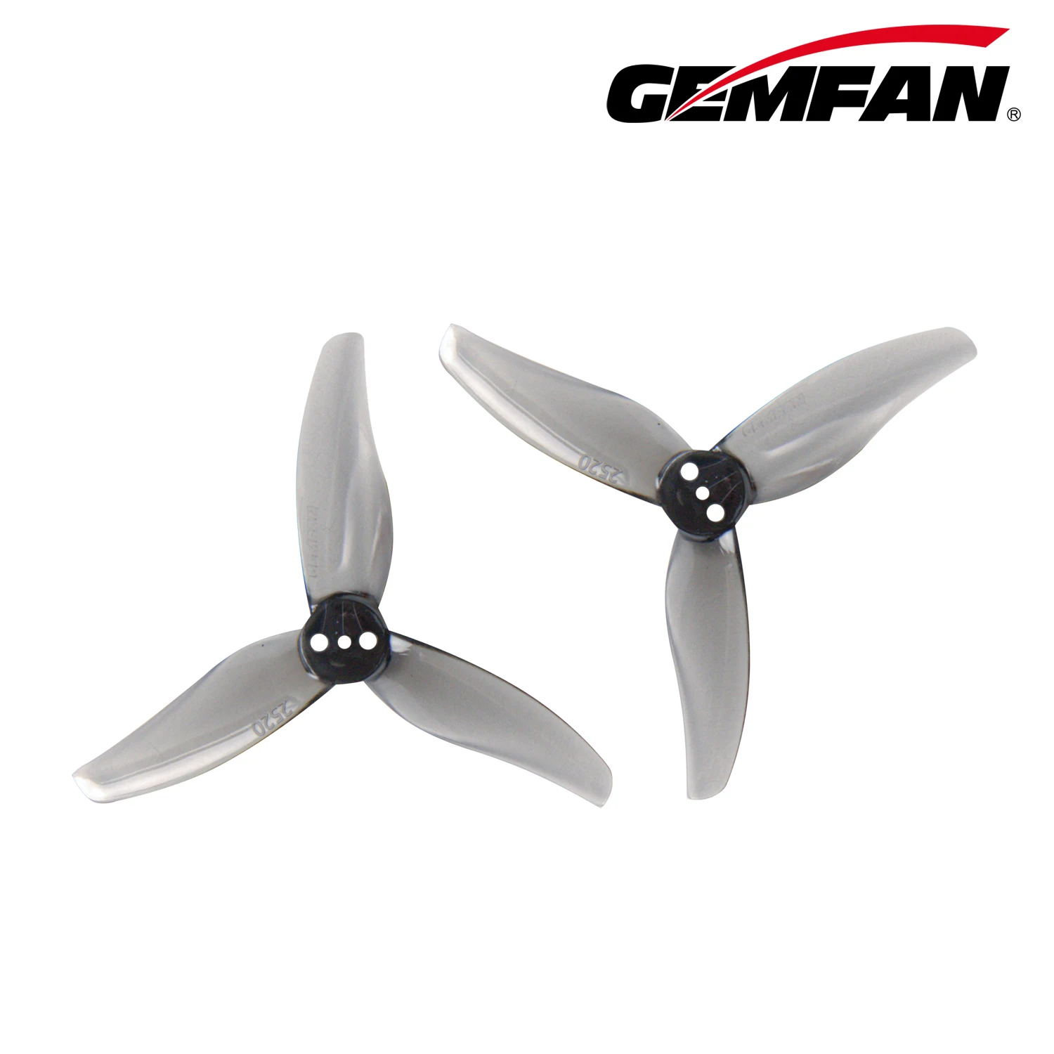 Gemfan Hurricane 2520 2.5x2 3-blade PC 1.5mm Gray propeller