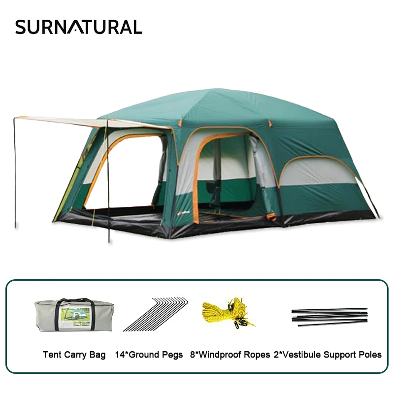 Уличные палатки для кемпинга водонепроницаемый тент большой семейный
