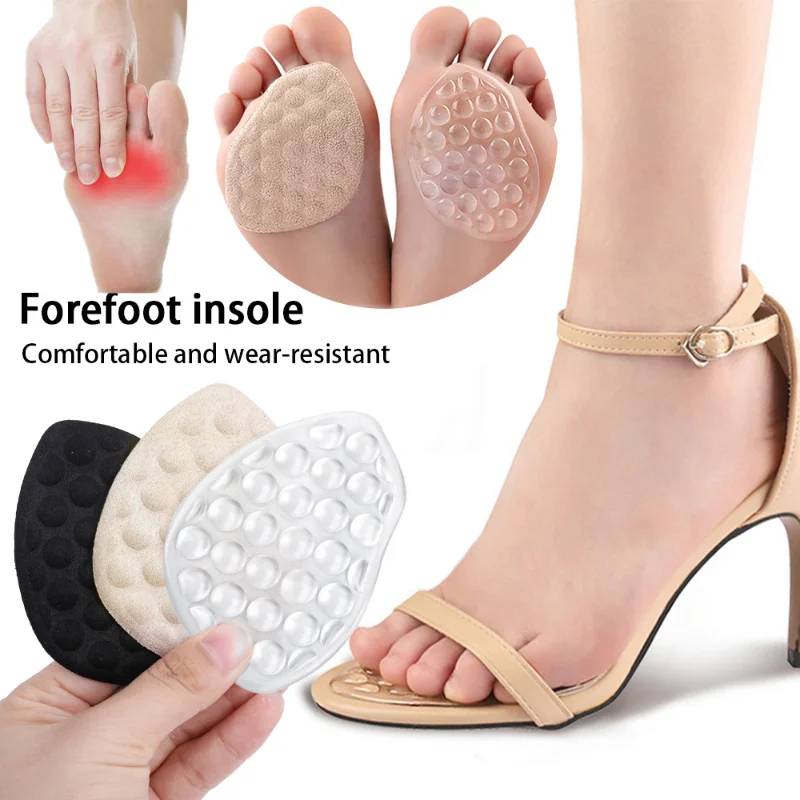 

Forefoot Pad for High Heel Shoes Gel of Foot Cushion Soft JP fleece Forefoot Pads Anti-friction Insoles for Foot Care Protection