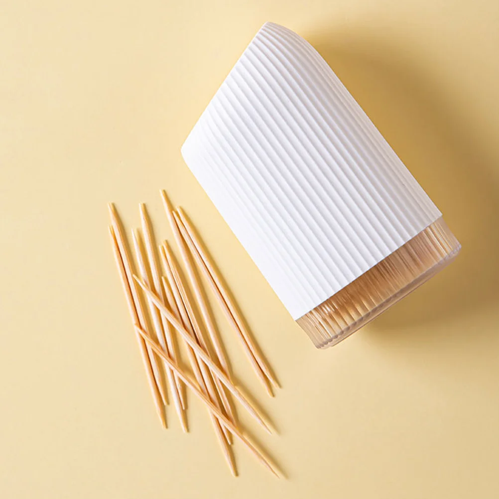 

1 Set Plastic Toothpick Dispensers Home Toothpick Container with Toothpicks for Teeth Cleaning
