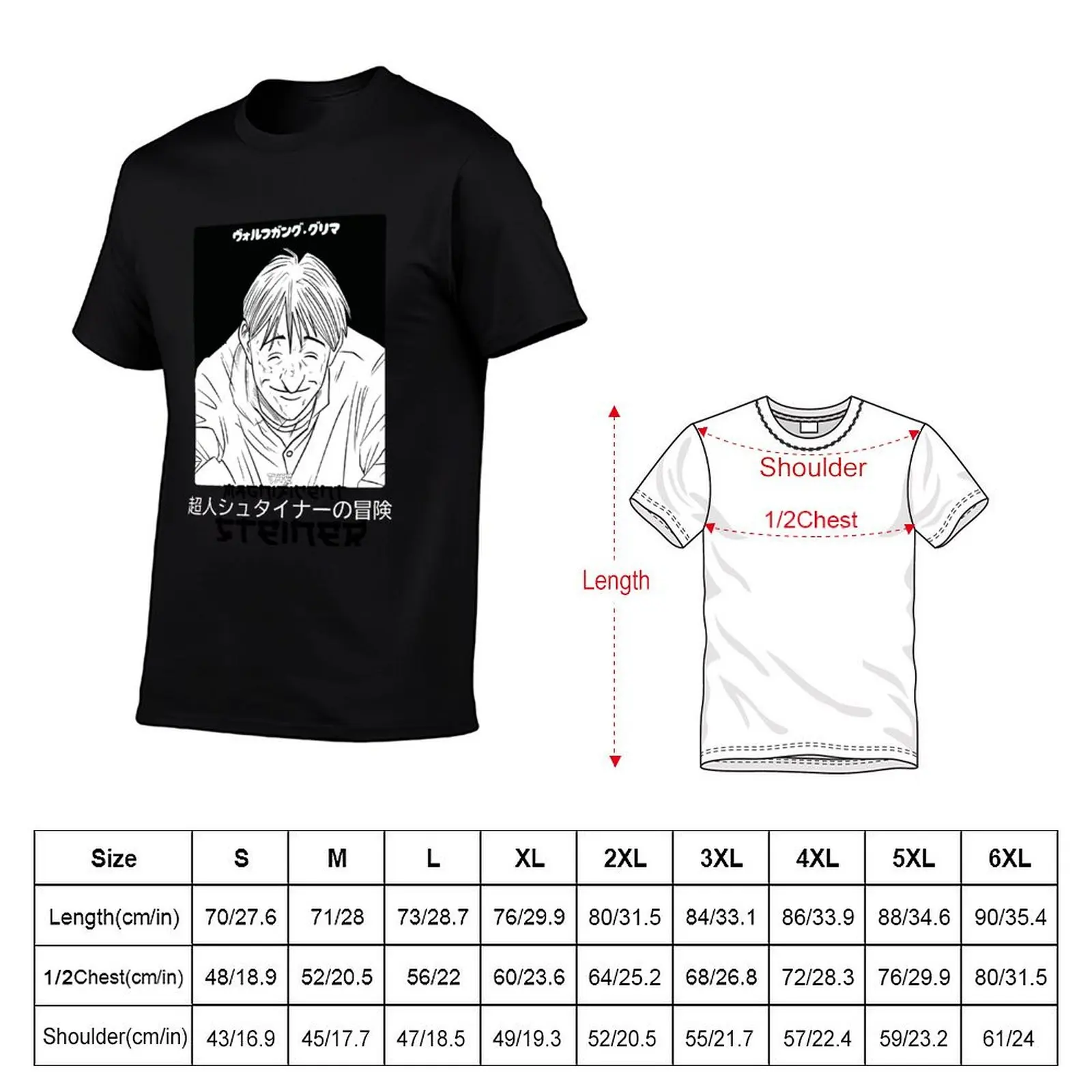 Футболка Monster - Grimmer the Magnificent Steiner - аниме - Urasawa 02, базовая комфортная футболка для мужчин (art.: 3920dbedd5291) - 3920dbedd5291