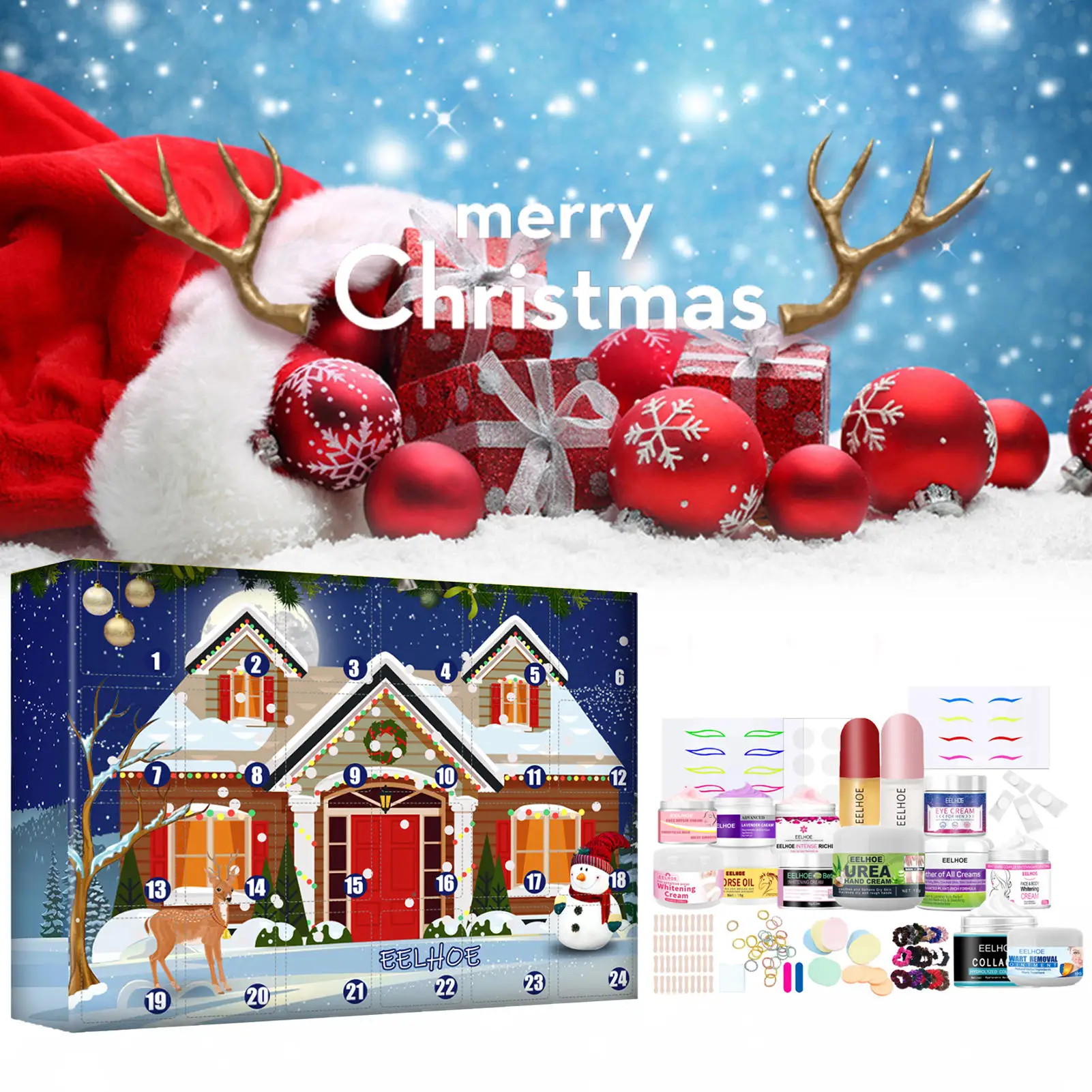 

Advent Calendar Face Cream Vitamin Care Cosmetics 2022 Skin Care Makeup Products Countdown Calendar Christmas Countdown Gift Box