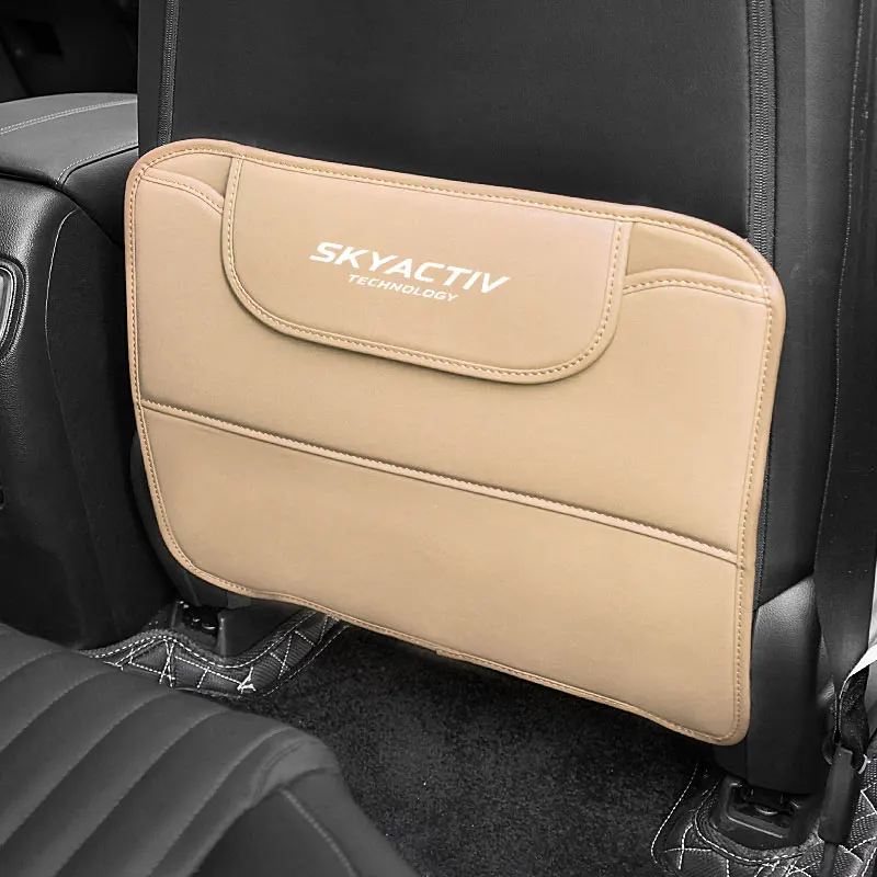 

For mazda 3 bk 6 gg gh gj cx3 cx5 cx30 cx7 cx8 cx9 mx5 rx8 skyactive Car seat back anti-kick pad anti-wear pad Car Storage Bags